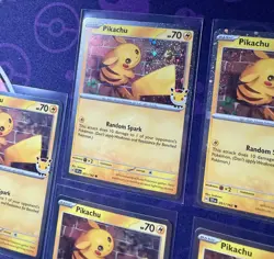 2026 Pikachu 051 SWIRL Stamped Pokemon Day 30th Anniversary Promo Card NM/M - Image 3
