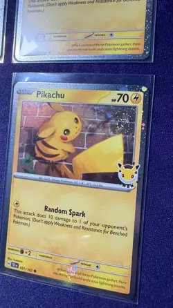 2026 Pikachu 051 SWIRL Stamped Pokemon Day 30th Anniversary Promo Card NM/M - Image 5