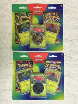 Pokemon TCG SWSH Black Star 2 Booster Packs Promo Cards Coin Blister - Image 2