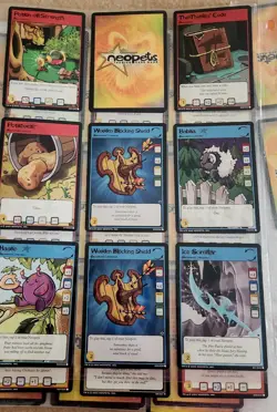 Neopets Trading Card Game Mixed Lot Binder 68 Pages Of Cards - Image 3
