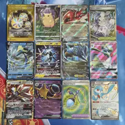 Pokemon TCG | Full Art, EX, Gold, V & More | X12 Card Bundle Different Languages - Image 1