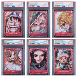 2023 One Piece EN Premium Card Film Red Sequential Set (12) PSA 10 - Image 1
