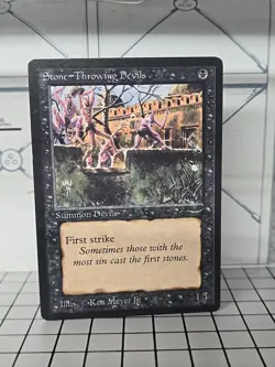 MTG Stone Devils (Dark) - Arabian Nights - Black Creature Card #33 M/NM - Image 1