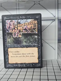 MTG Stone Devils (Dark) - Arabian Nights - Black Creature Card #33 M/NM - Image 2