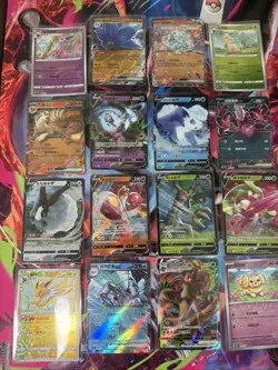 Pokemon 16 Card Lot nm V Max Mega Amazing Ex HOLO Rare Hits Only A7 - Image 1