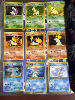 Pokemon Neo Premium File 1 Promo Folder and Cards Gold Silver Japanese WOTC - Image 4