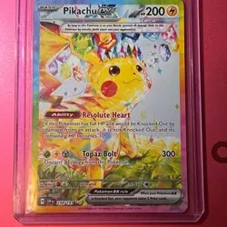Pikachu EX Special Illustration Rare Surging Sparks 238/191 Pokemon Card NM - Image 1