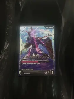 Bandai Gundam Card Game Aile Strike Gundam LR Foil Unit ST04-001 English - Image 1