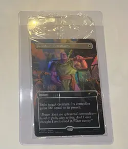 MTG Swords to Plowshares PSA Magazine Promo Marvel Thanos IN HAND - Image 1