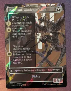 MTG - Dion, Bahamut's Dominant (borderless surge foil) - FIN (NM+) - Image 2