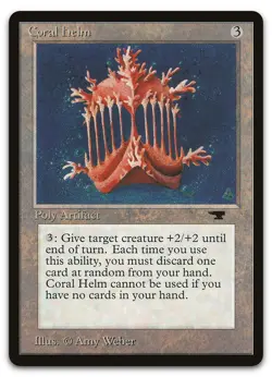 Coral Helm (NM) Antiquities ATQ Magic MTG - Image 1