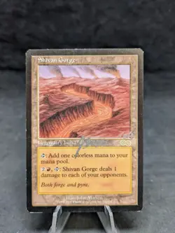 Shivan Gorge | MTG Magic Urza's Saga | Artist Signed | MP - Image 1