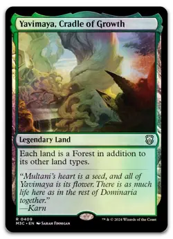 Yavimaya, Cradle of Growth (Ripple Foil) #409 NM Modern Horizons 3 M3C Magic MTG - Image 1
