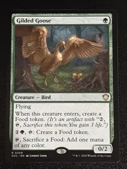 MTG Commander: Secrets of Strixhaven Gilded Goose 0269 NM Rare - Image 1
