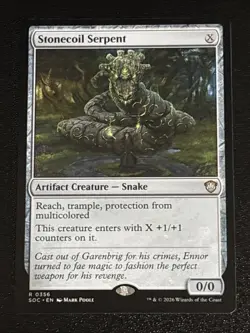 MTG Commander: Secrets of Strixhaven Stonecoil Serpent 0356 NM Rare - Image 1