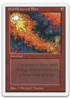 Red Elemental Blast (NM) Unlimited Edition 2ED Magic MTG - Image 1