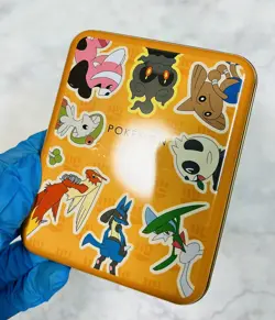 AR Popular Cards 22 Lot Set With Tin Box Pokemon Cards Japanese Lapras Raboot - Image 4