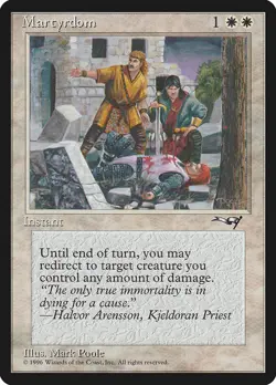Martyrdom (Wounded on Ground) |MtG Magic Alliances |English |Near Mint-Mint (NM) - Image 1