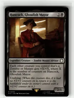 HANCOCK, GHOULISH MAYOR Fallout Commander #45 PIP(NM+)(MTG) - Image 1