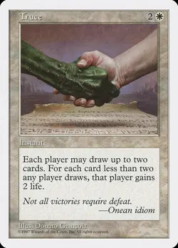Truce 1x MtG 5th Edition PLAYED - Image 1