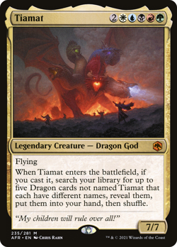 Tiamat MTG EDH Commander Deck! Tribal Flame Dragons! Magic The Gathering - Image 3