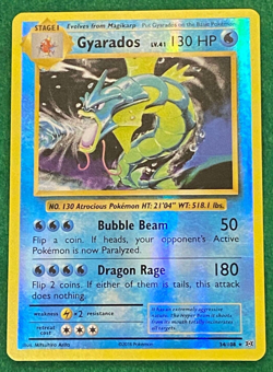 Pokemon TCG Gyarados Evolutions 34/108 Holo Holo Rare - Image 1