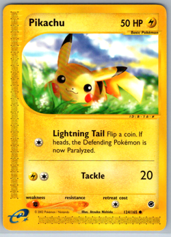 Pokemon Pikachu e-Series Expedition Base 124/165 - Image 1