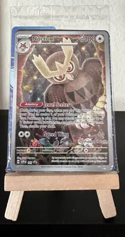 SEALED: Noctowl - 141 (Pokemon Center Exclusive) 141 Sv Promo Stellar Crown - Image 1