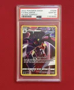 PSA 10 2022 Pokemon SWSH FA/ Malamar Silver Tempest #TG06 - Image 1