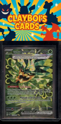 Teal Mask Ogerpon ex SV06: Twilight Masquerade Pokemon 211/167 SIR NM+ - Image 1