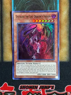 Yugioh Destrudo The Lost Dragon’s Frisson OP07-EN007 Super Rare NM - Image 1