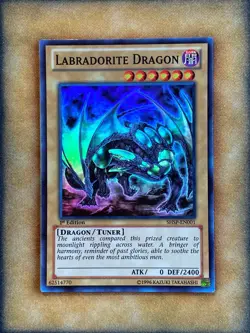 Yugioh Labradorite Dragon SHSP-EN001 Super Rare 1st Ed LP - Image 1
