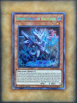 Yugioh Omni Dragon Brotaur DANE-EN020 Secret Rare 1st Ed NM - Image 1