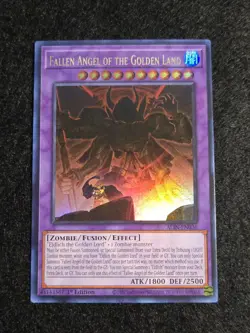 Yugioh 1x Fallen Angel of the Golden Land (Ultra Rare) ALIN-EN036 - Image 1