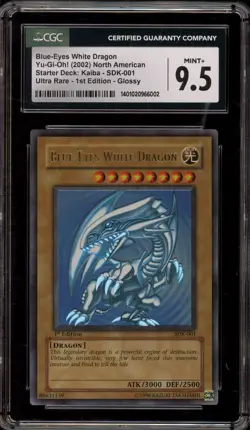 Yu-Gi-Oh! Blue-Eyes White Dragon Starter Deck Kaiba 1st Edition SDK-001 CGC 9.5 - Image 1