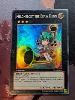 Melomelody the Brass Djinn Super Rare 1st Edition YS12-EN042 Yugioh Card - LP - Image 1