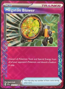 Megaton Blower 182/191 Sv08: Surging Sparks Holo - Pokemon Card - Image 1