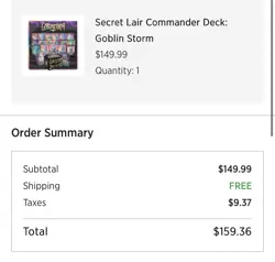 *PRESALE* MTG Secret Lair commander Deck: Goblin Storm [SEALED] - Image 2