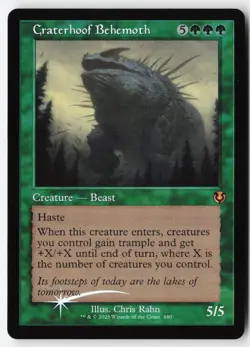Craterhoof Behemoth (Retro Frame) #480 (Foil) NM Innistrad Remastered Magic MTG - Image 1