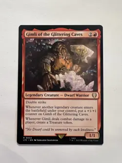 Gimli of the Glittering Caves - MTG LTC - NM - Image 1