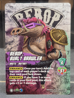 Bebop, Burly Brawler 2/186 Character Common UniVersus TMNT TMNT01 Near Mint Card - Image 1