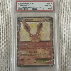 Flareon EX RC6/RC32 Pokemon TCG XY Generations Radiant Collection PSA 8 NM-MT - Image 1