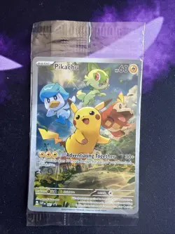 Pokemon TCG Pikachu SVP 027 Black Star Promo Paldea Evolved Sealed NM - Image 1