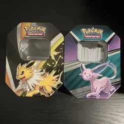 Pokemon TCG Jolteon & Espeon Collectible Storage Tins Assorted Lot - Image 1