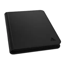 Premium 1000+ Pockets Card Binder, 16-Pocket Ringless Trading Card Album Black - Image 1