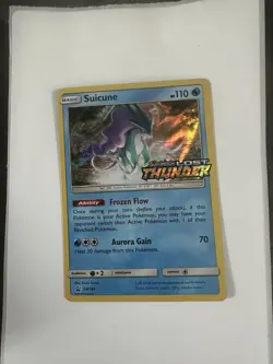 Suicune 2018 Pokemon TCG #SM149 Sun & Moon Lost Thunder Rare Holo Stamped - Image 1