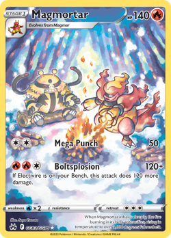 Magmortar GG03/GG70 Holo Crown Zenith Galarian Gallery Pokemon NM - Image 1
