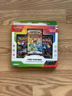 Pokemon TCG First Partner Illustration Collection Series 1 Sealed New Pack - Image 1