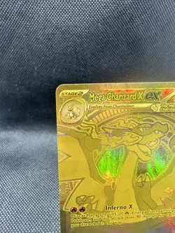 2025 Pokemon Phantasmal Flames Mega Charizard X ex Hyper Rare #130/094 NM - Image 2