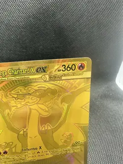 2025 Pokemon Phantasmal Flames Mega Charizard X ex Hyper Rare #130/094 NM - Image 3